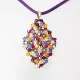 Symphony - Malvina Rhombus M-Purple Suedine - 1